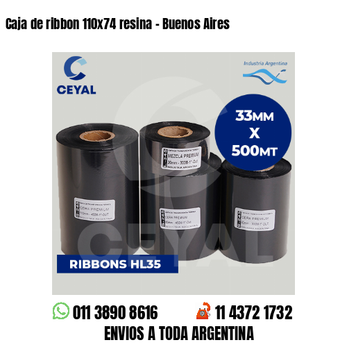 Caja de ribbon 110×74 resina – Buenos Aires