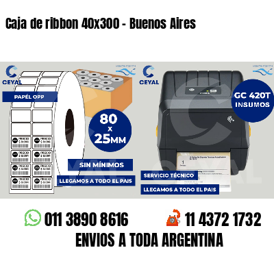Caja de ribbon 40x300 - Buenos Aires