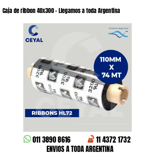 Caja de ribbon 40×300 – Llegamos a toda Argentina