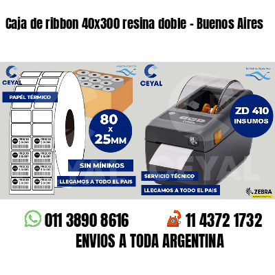 Caja de ribbon 40x300 resina doble - Buenos Aires