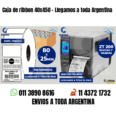Caja de ribbon 40x450 - Llegamos a toda Argentina