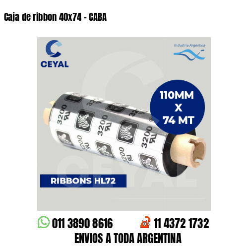 Caja de ribbon 40×74 – CABA