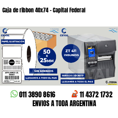 Caja de ribbon 40x74 - Capital Federal
