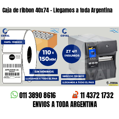 Caja de ribbon 40x74 - Llegamos a toda Argentina