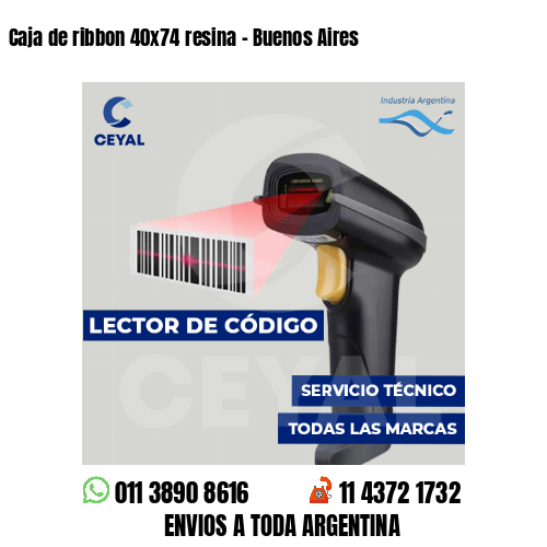 Caja de ribbon 40x74 resina - Buenos Aires