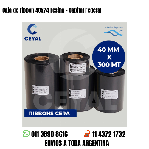 Caja de ribbon 40x74 resina - Capital Federal