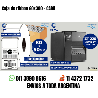Caja de ribbon 60x300 - CABA
