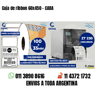 Caja de ribbon 60x450 - CABA