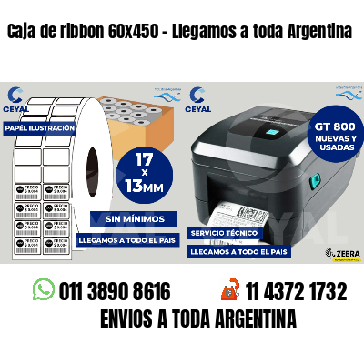 Caja de ribbon 60x450 - Llegamos a toda Argentina