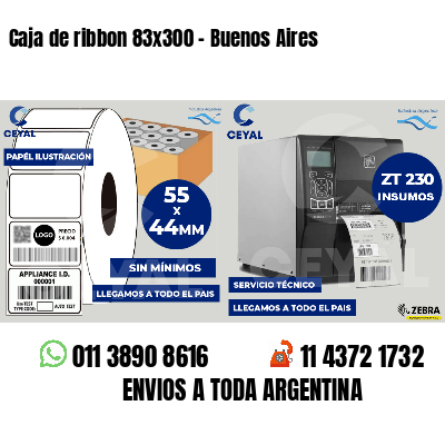 Caja de ribbon 83x300 - Buenos Aires