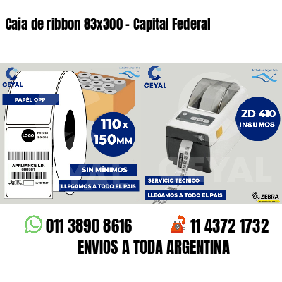 Caja de ribbon 83x300 - Capital Federal