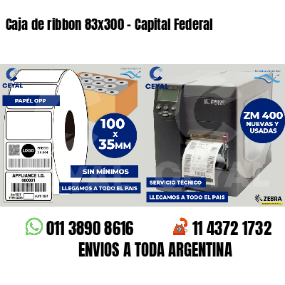 Caja de ribbon 83x300 - Capital Federal