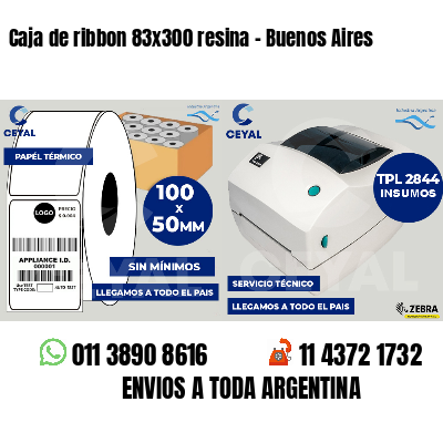Caja de ribbon 83x300 resina - Buenos Aires