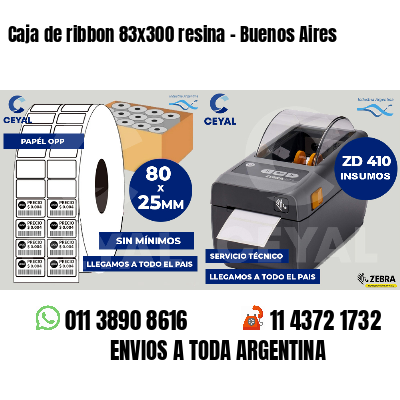 Caja de ribbon 83x300 resina - Buenos Aires