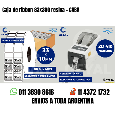 Caja de ribbon 83x300 resina - CABA