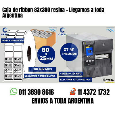 Caja de ribbon 83x300 resina - Llegamos a toda Argentina