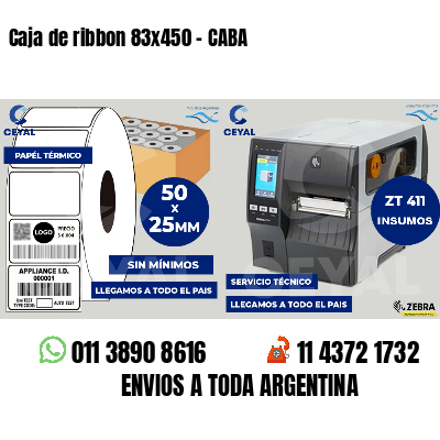 Caja de ribbon 83x450 - CABA