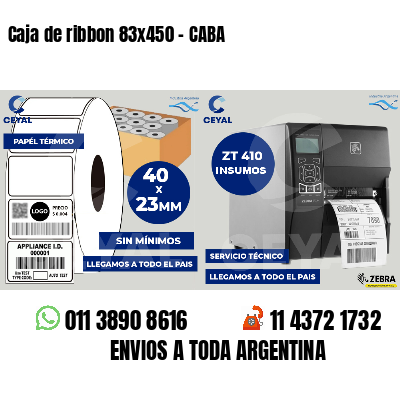Caja de ribbon 83x450 - CABA