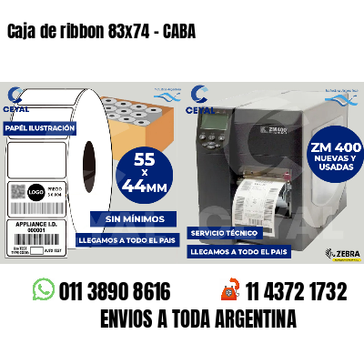 Caja de ribbon 83x74 - CABA