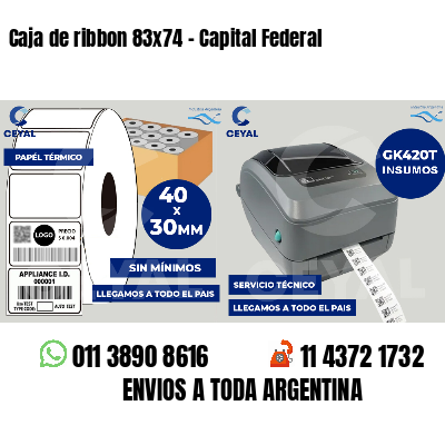 Caja de ribbon 83x74 - Capital Federal