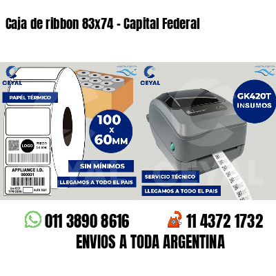 Caja de ribbon 83x74 - Capital Federal