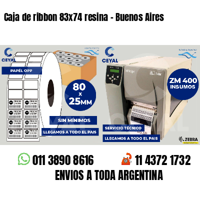 Caja de ribbon 83x74 resina - Buenos Aires