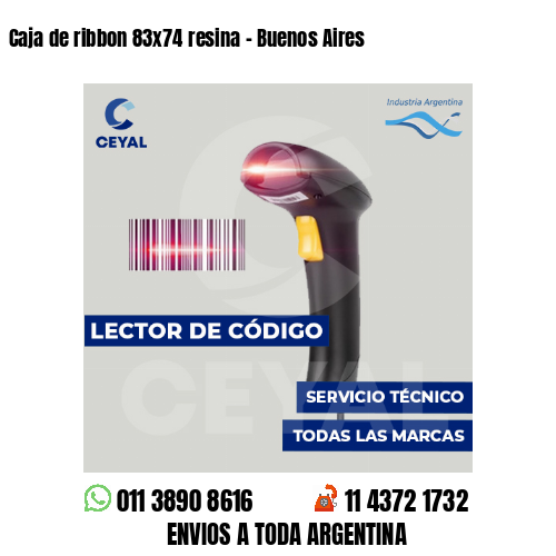 Caja de ribbon 83x74 resina - Buenos Aires
