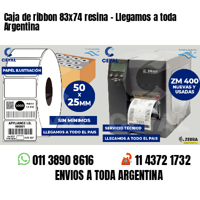 Caja de ribbon 83x74 resina - Llegamos a toda Argentina
