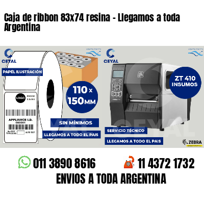 Caja de ribbon 83x74 resina - Llegamos a toda Argentina