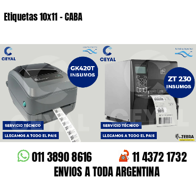 Etiquetas 10x11 - CABA
