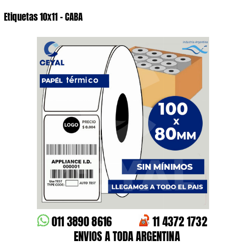 Etiquetas 10×11 – CABA