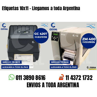 Etiquetas 10x11 - Llegamos a toda Argentina