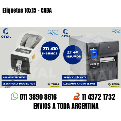Etiquetas 10x15 - CABA