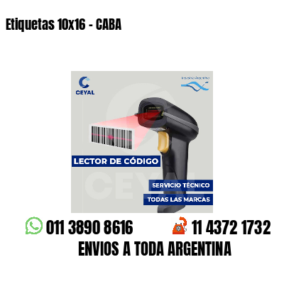 Etiquetas 10x16 - CABA