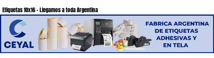 Etiquetas 10x16 - Llegamos a toda Argentina