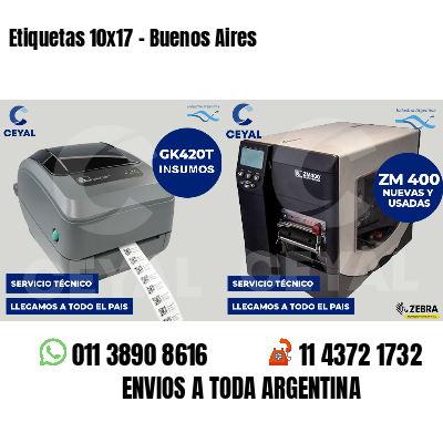 Etiquetas 10x17 - Buenos Aires