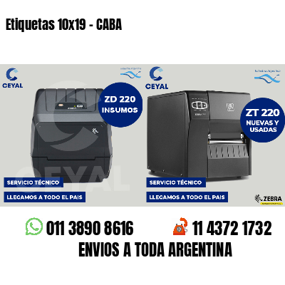 Etiquetas 10x19 - CABA