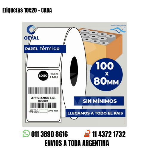 Etiquetas 10×20 – CABA