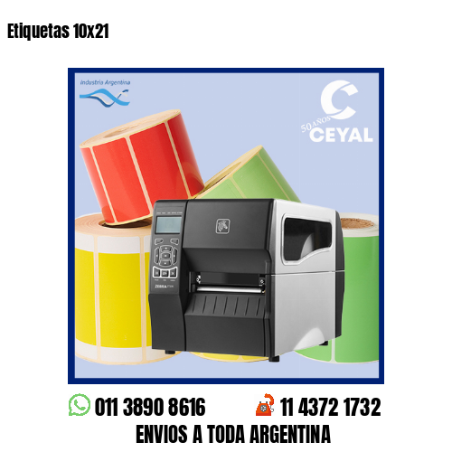 Etiquetas 10×21