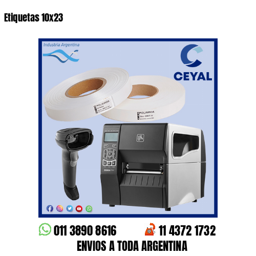 Etiquetas 10×23