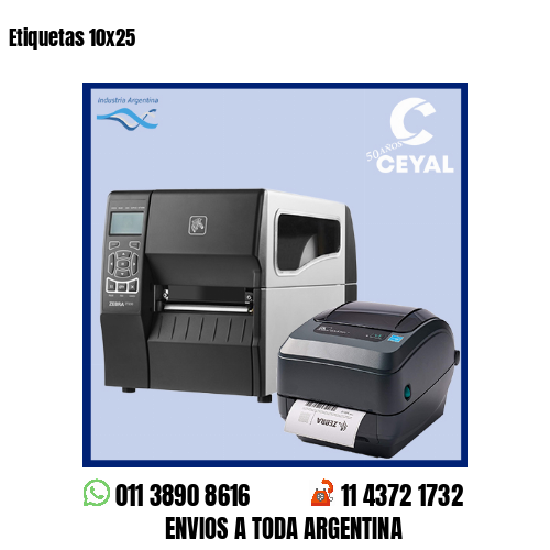 Etiquetas 10×25