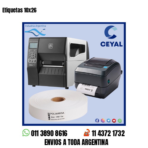 Etiquetas 10×26