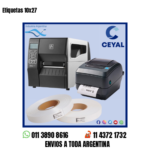 Etiquetas 10×27