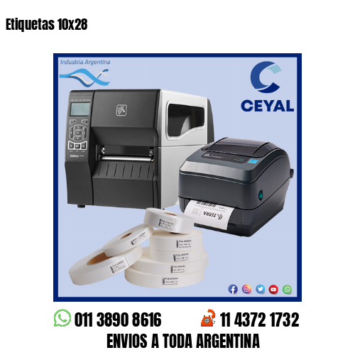 Etiquetas 10×28