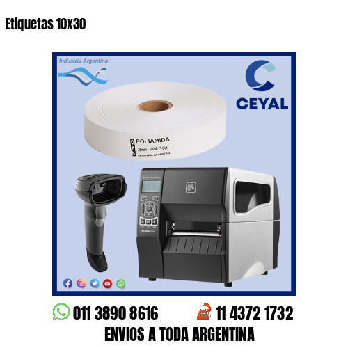 Etiquetas 10×30
