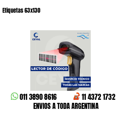 Etiquetas 63x130