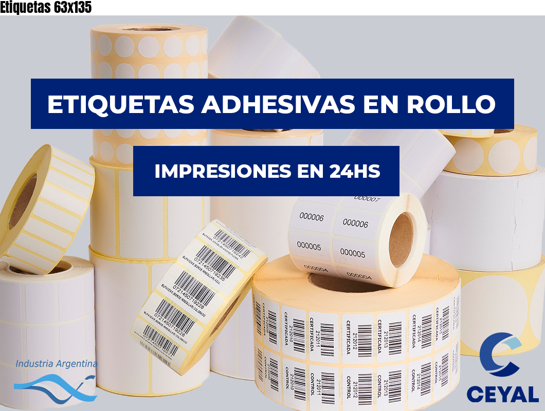 Etiquetas 63x135