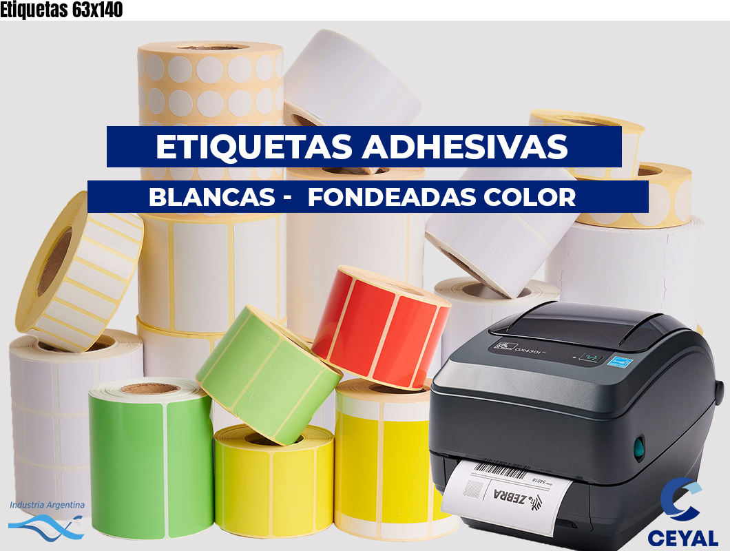 Etiquetas 63x140