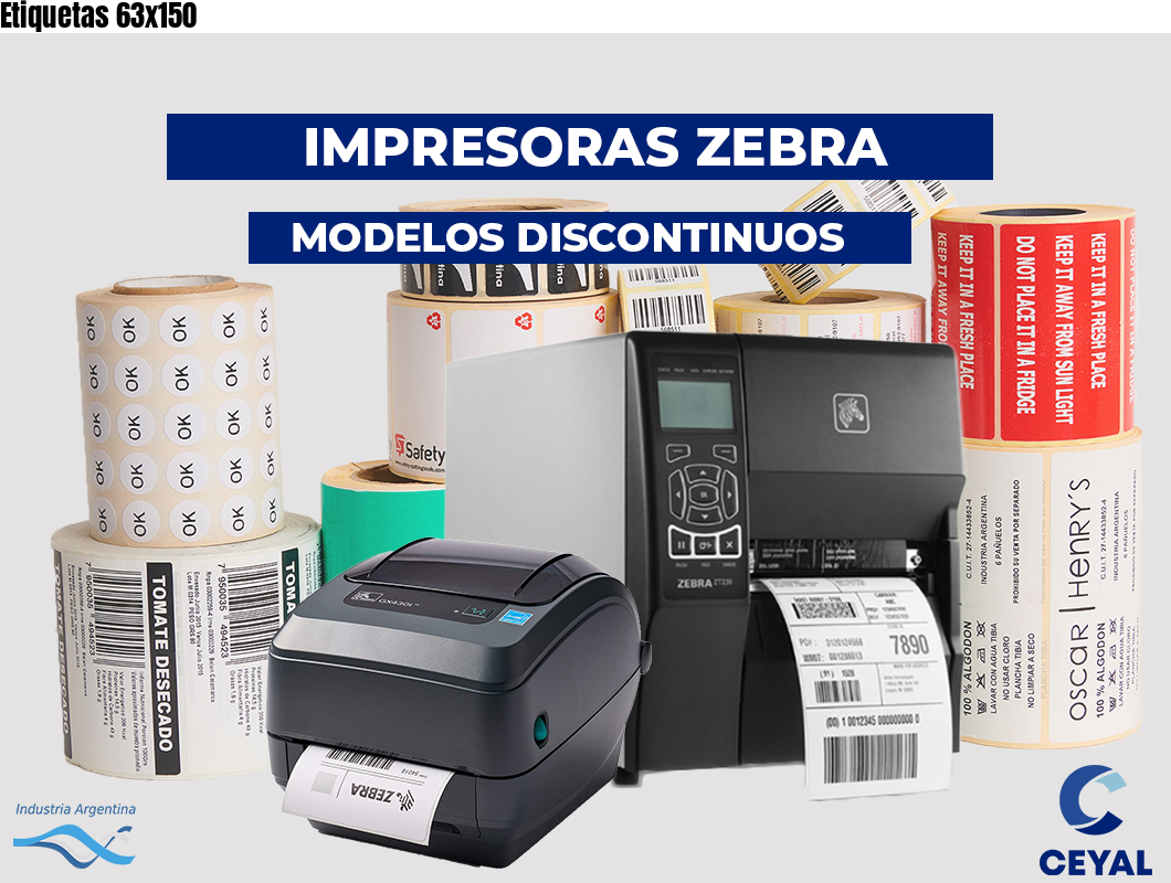 Etiquetas 63x150