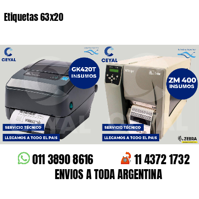 Etiquetas 63x20